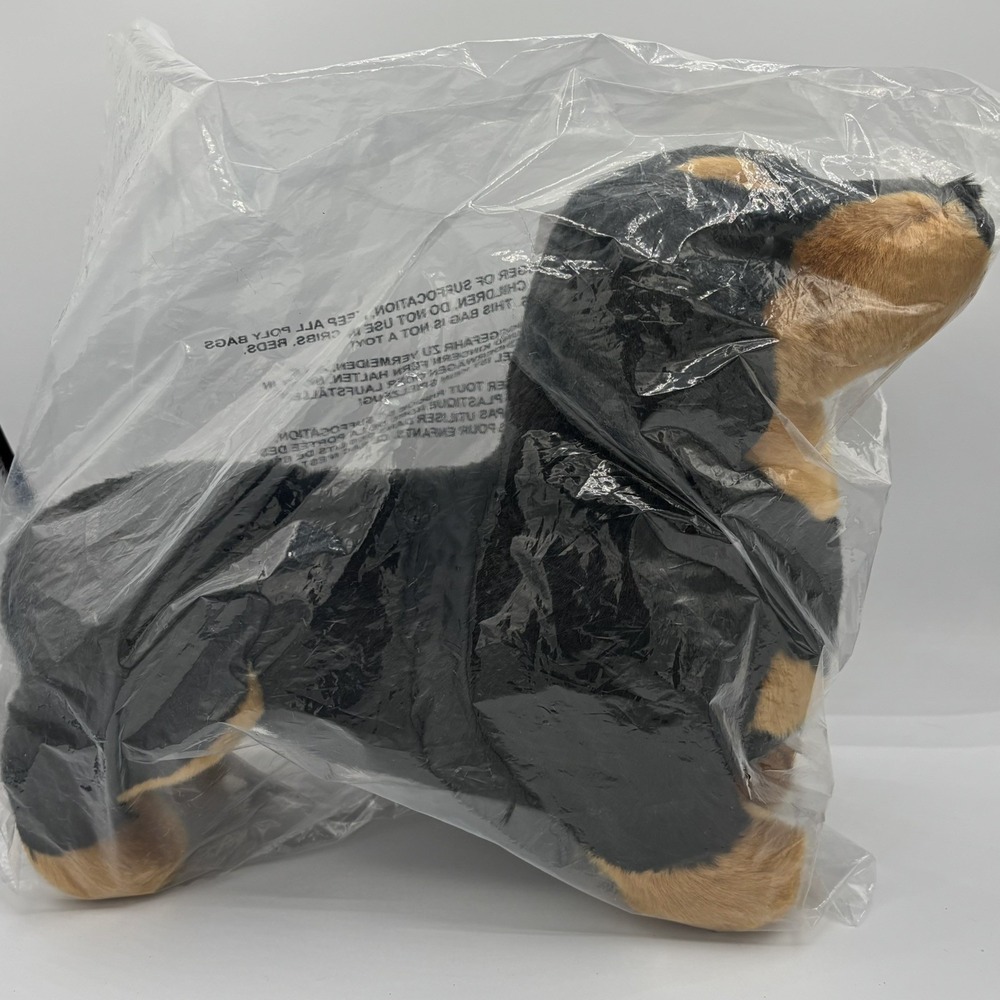 Douglas Spats Black Tan Dachshund Dog Plush Stuffed Animal NWT Factory Seal  Bag